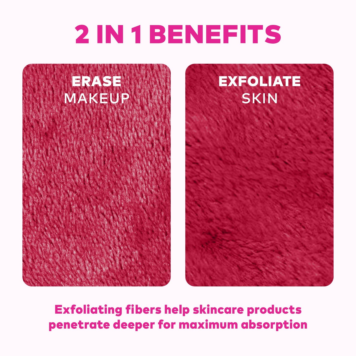 The Original MakeUp Eraser 7-Day Set, Erase All Makeup with Just Water, Including Waterproof Mascara, Eyeliner, Foundation, Lipstick, Sunscreen, and More! Sip Happens, 7ct.