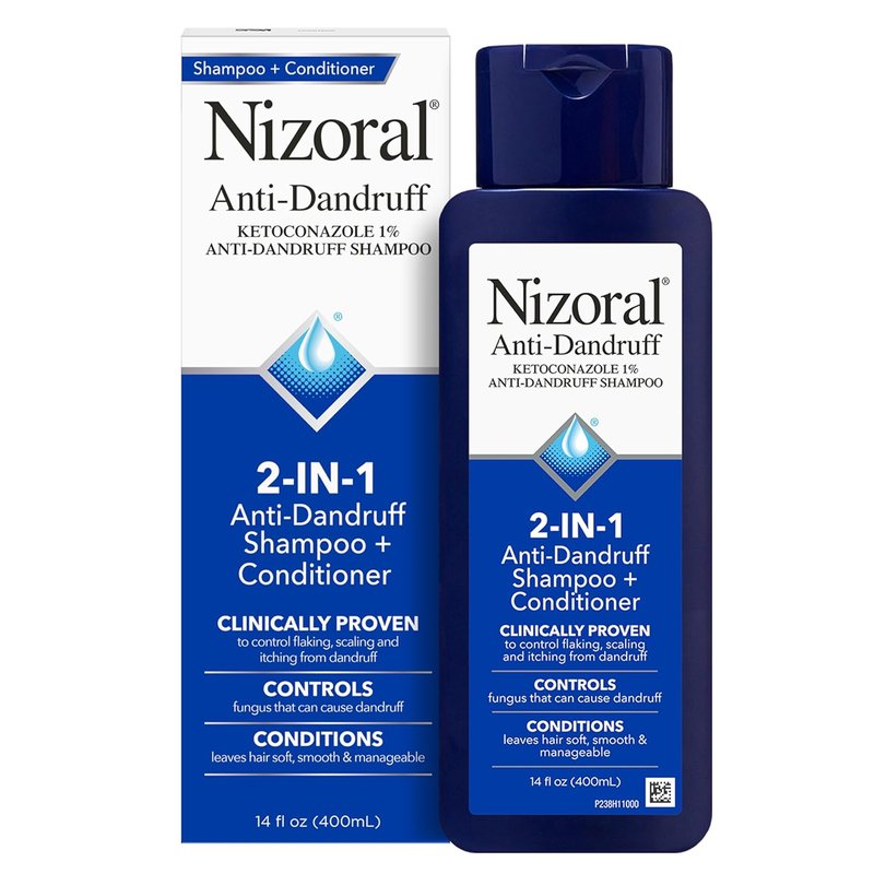 Nizoral 2-in-1 Anti Dandruff Shampoo & Conditioner - 1% Ketoconazole, 14 Fl Oz