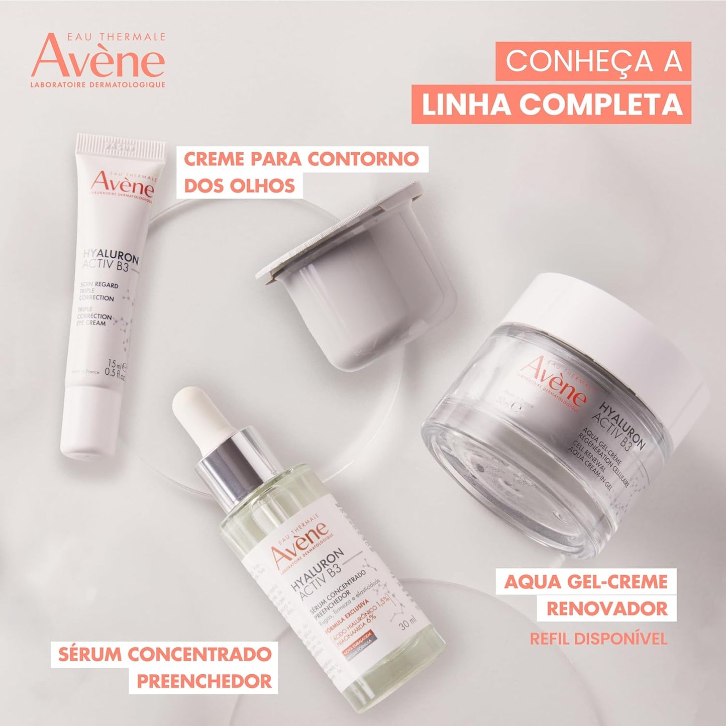 Avène Eye Cream - Hyaluron Activ B3 Triple Correction Formula | 0.5 Fl Oz