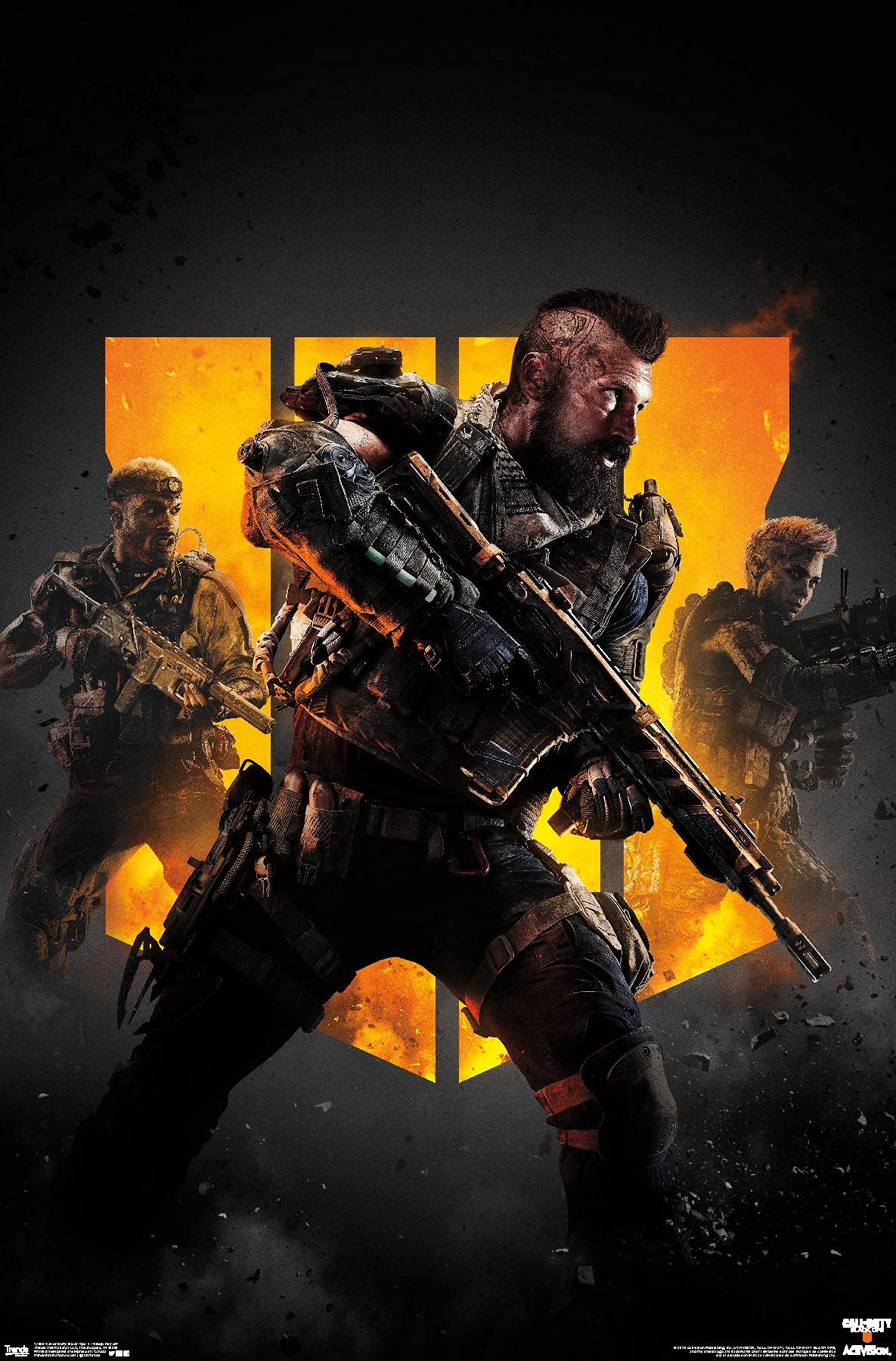 Trends International Call of Duty: Black Ops 4 - Group Key Art Wall Poster, 22.375" x 34", Unframed Version