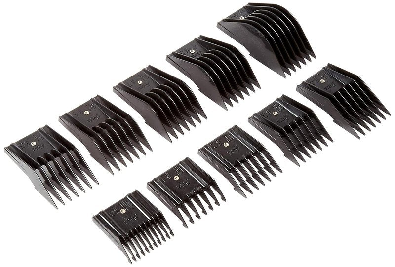 Oster Universal Comb Set - 10 Attachments for Hair Clippers | Versatile Styling Tools