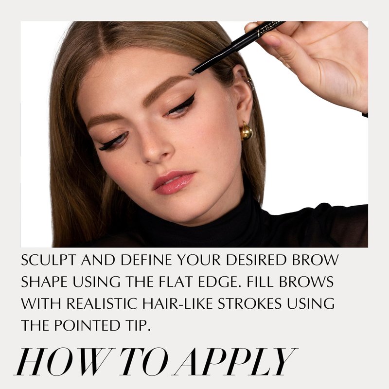 Xtreme Lashes Arch Defining Brow Pencil, Dark Brown, Waterproof, Smudge-Proof, Long-Lasting Makeup, Vegan, Angled Tip Eyebrow Pencil with Spoolie Brush