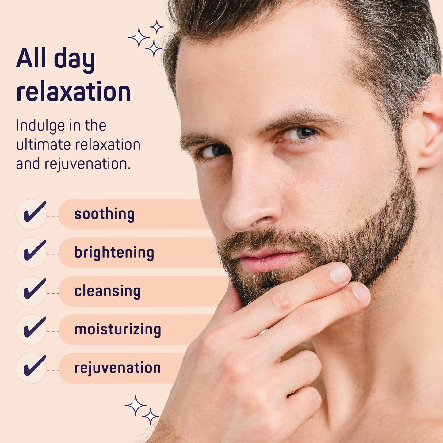 SpaLife Luxury Spa Skincare Sandalwood Gift Set for Men | Mens Body Wash Gifts | Mens Gift Set for Bath and Body | Gifts for Men | Cleansing, Moisturizing, Exfoliating | 7-Piece Bundle