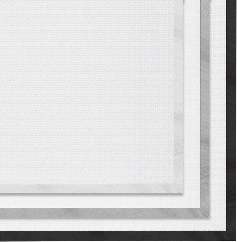 Eyebrows Wall Art - Modern Black Framed Design | 16x20 Multi-Color Print