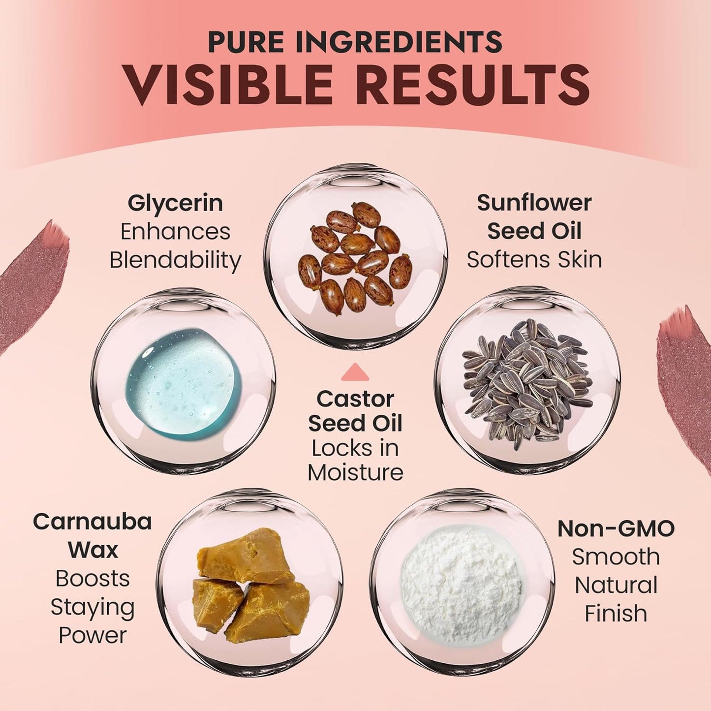 Organic Blush Tube - Cabernet | 100% Natural Vegan Cream Blush Stick for Lips, Cheeks & Eyes - Buildable Shimmer, Gluten-Free