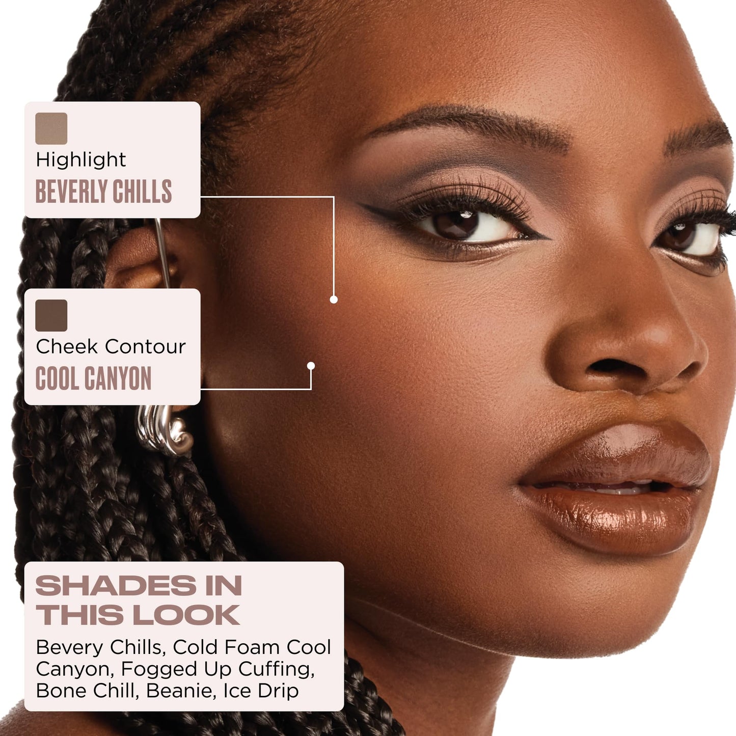 Urban Decay Naked Shaped Multi-Use Eyeshadow Palette - Cool Neutral Eye & Face Palette, 14 Crease & Transfer-Resistant Shades, Up to 16HR Wear, Sculpting Creams, Defining Powders, Shimmer Highlighters
