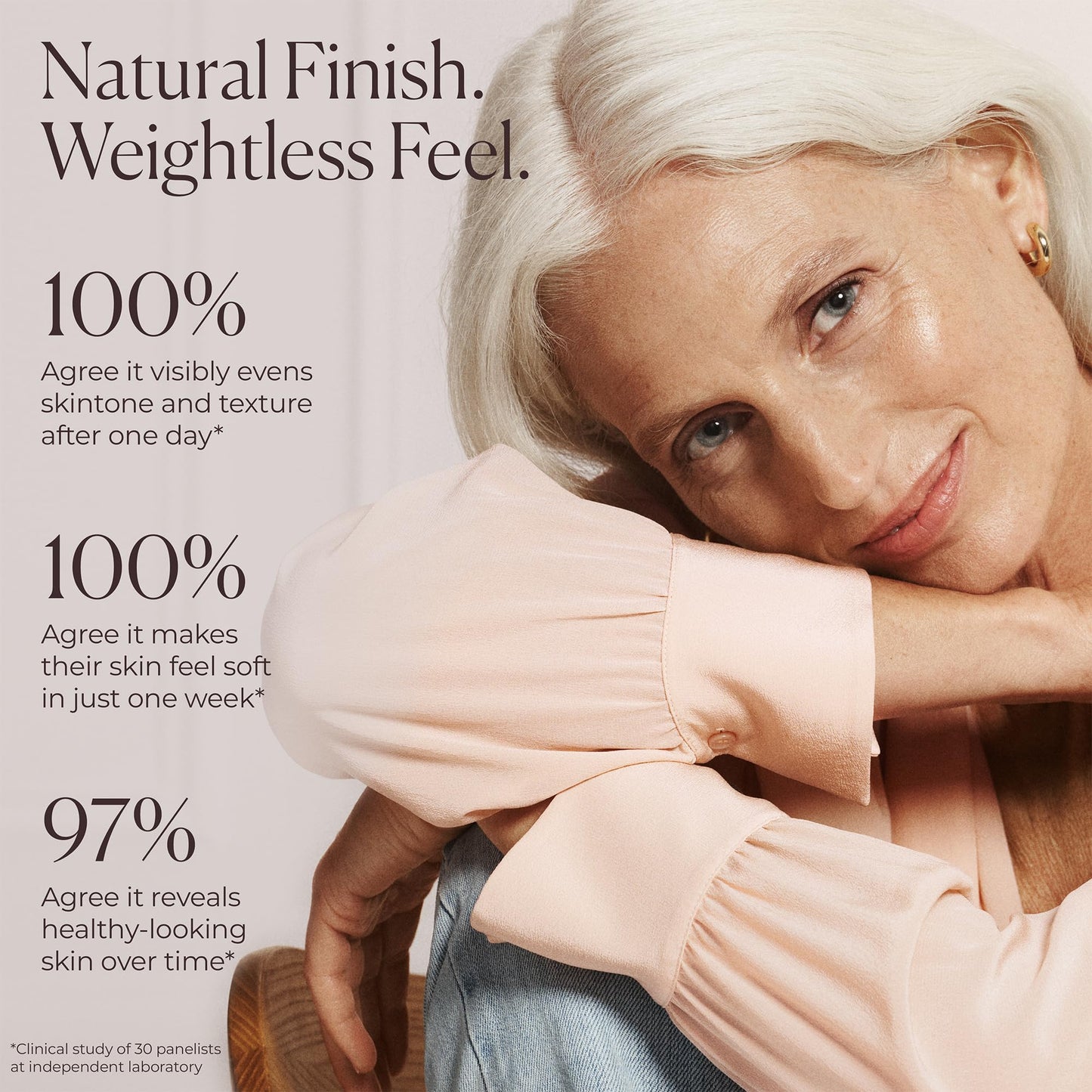 Laura Mercier Tinted Moisturizer Natural Dewy with SPF 30, 24HR+ Hydration & Longwear, Sheer to Light, Buildable Coverage, Dewy Finish, Improve Skin Tone and Texture, Skin Tint, 3N Sand Mini Size