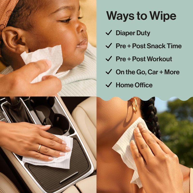 The Honest Company Hypoallergenic Multi-Use Baby Wipes for Sensitive Baby Skin, Balance Blues, 288 Count