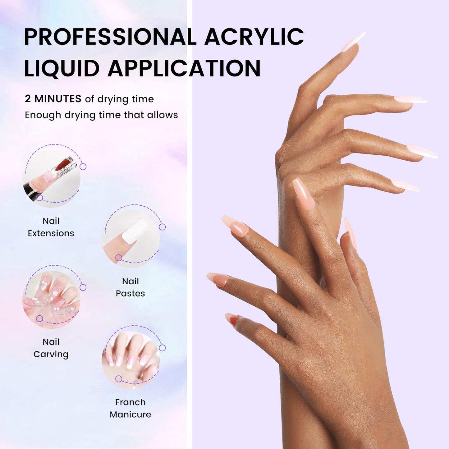 AIJIMEI Acrylic Monomer Acrylic Liquid Acrylic Liquid Monomer For Acrylic Powder Acrylic Nail Liquid Monomer For Acrylic Nails Acrylic For Nails Powders & Liquids Acrylic Nail Powder (34 FL.OZ/1L)