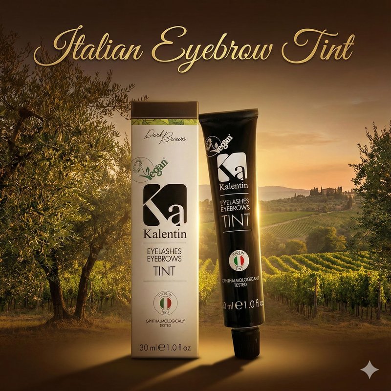 Professional Kalentin Eyebrow Color 2-Pack Plus 2 Developers (Dark Brown)