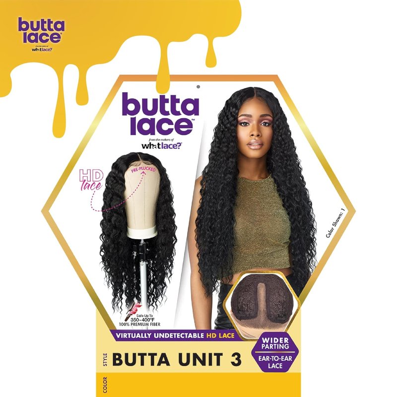 Sensationnel Butta Lace Wigs - Extra Wide 5-Inch Deep Parting Synthetic Lacefront | Light Blonde 613