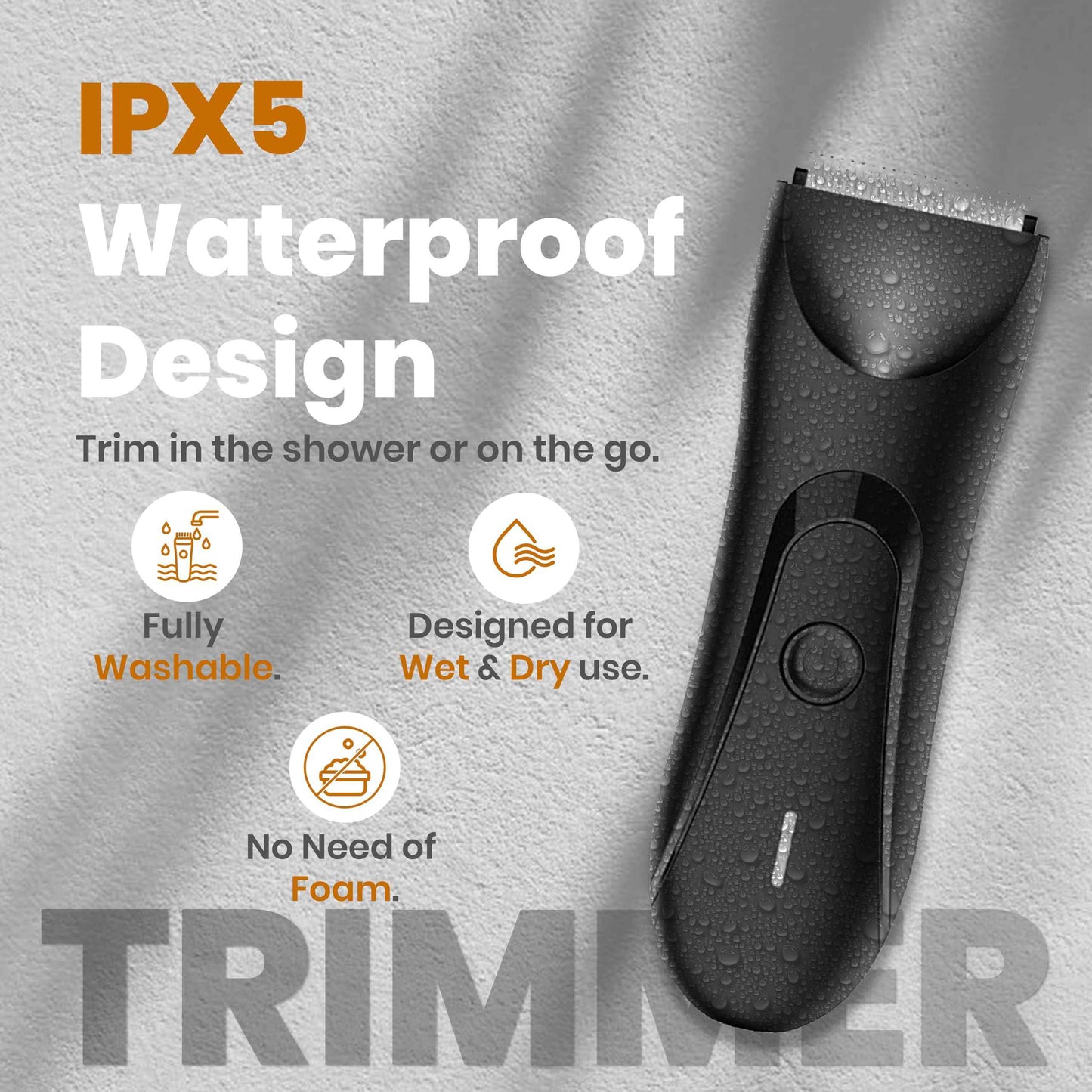 BLIVORRA Next Gen Premium Body & Pubic Hair Trimmer – Waterproof Electric Ball Shaver & Groin Hair Clipper with Ceramic Blades – Rechargeable Wet/Dry Trimmer for Men & Women, Chest, Legs, Bikini