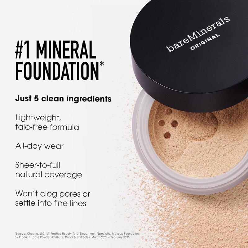 bareMinerals Loose Mineral Foundation SPF 15 | Deluxe Holiday Edition Size