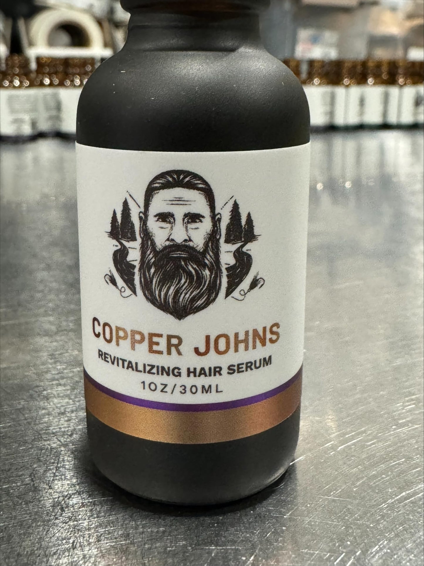 Copper Johns Revitalizing Hair Serum – Hair Growth & Thickening Serum with Sea Minerals – Anti-Frizz Formula for Dry, Damaged Strands, Best Scalp Moisturizer for Men & Women – Lavender, 1 oz.