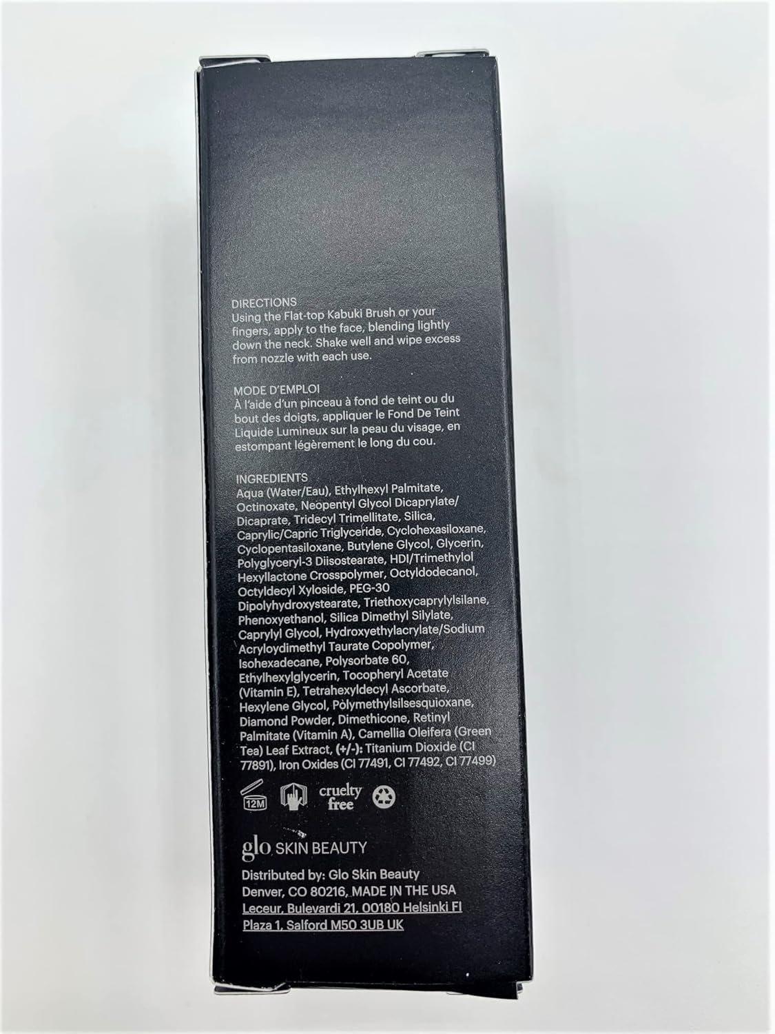 Glo Skin Beauty Luminous Liquid Mineral Foundation - SPF 18, Smooths Uneven Skin Tone, Sheer to Medium Coverage | Tahini