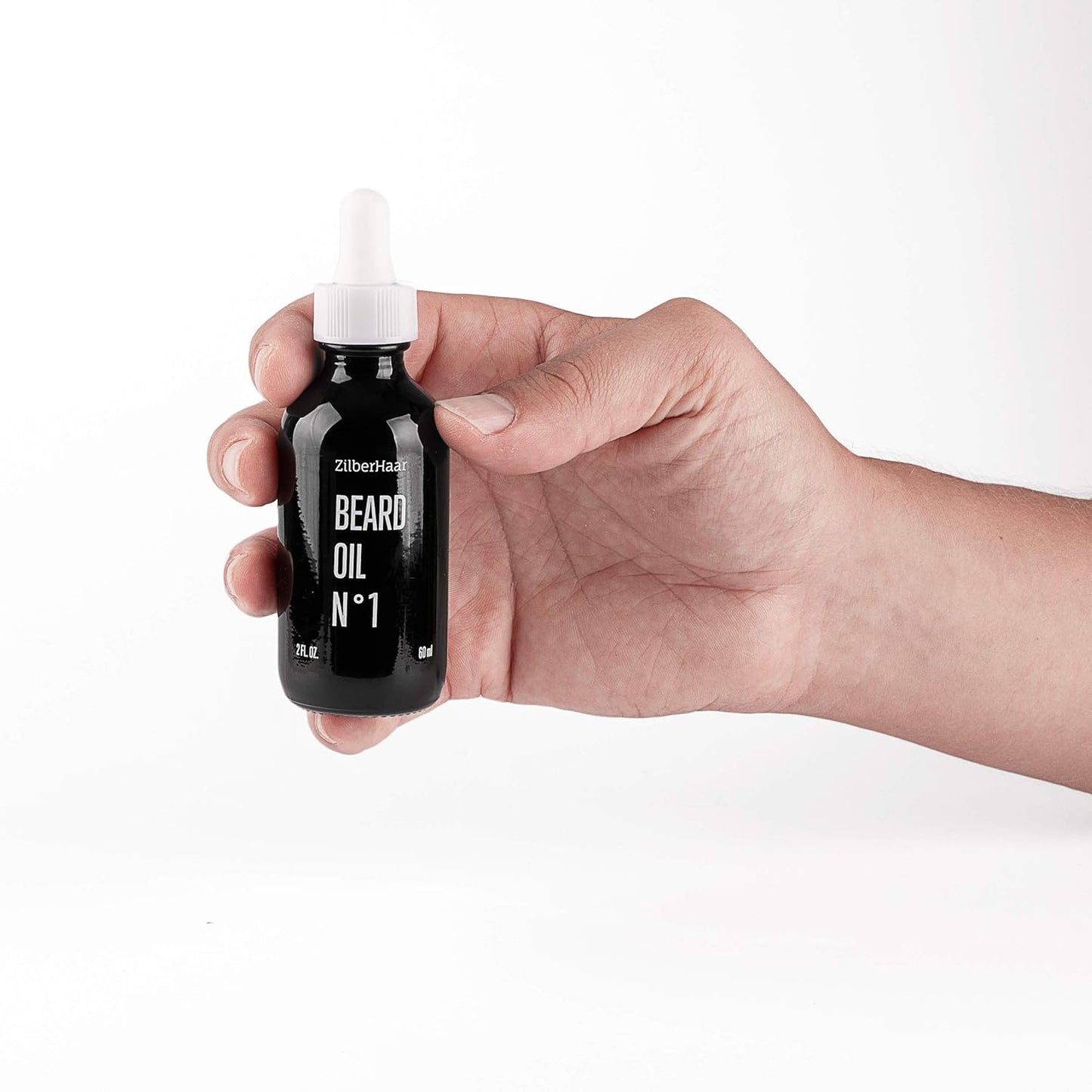 ZilberHaar Beard Oil - Organic Moroccan Jojoba & Argan Oil for Natural Growth | 2 oz