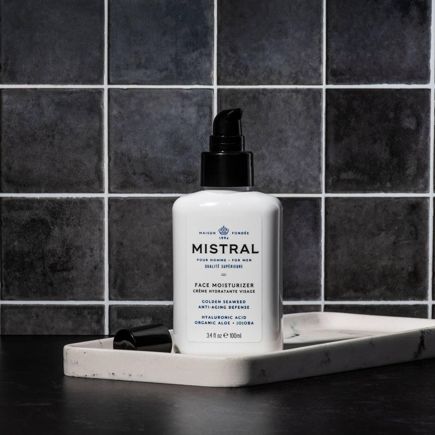 Mistral Men's Face Moisturizer Cream, Cool Marine, 3.4 Fl Oz