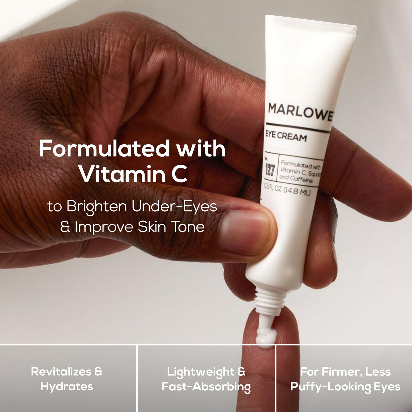 MARLOWE. Eye Cream for Dark Circles and Puffiness, Moisturizing, 0.5 oz