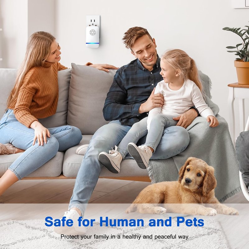 Ultrasonic Pest Repeller - 6 Pack Indoor Plug-In Device for Mice, Roaches, Spiders & Flying Insects | Quiet & Safe Home Use