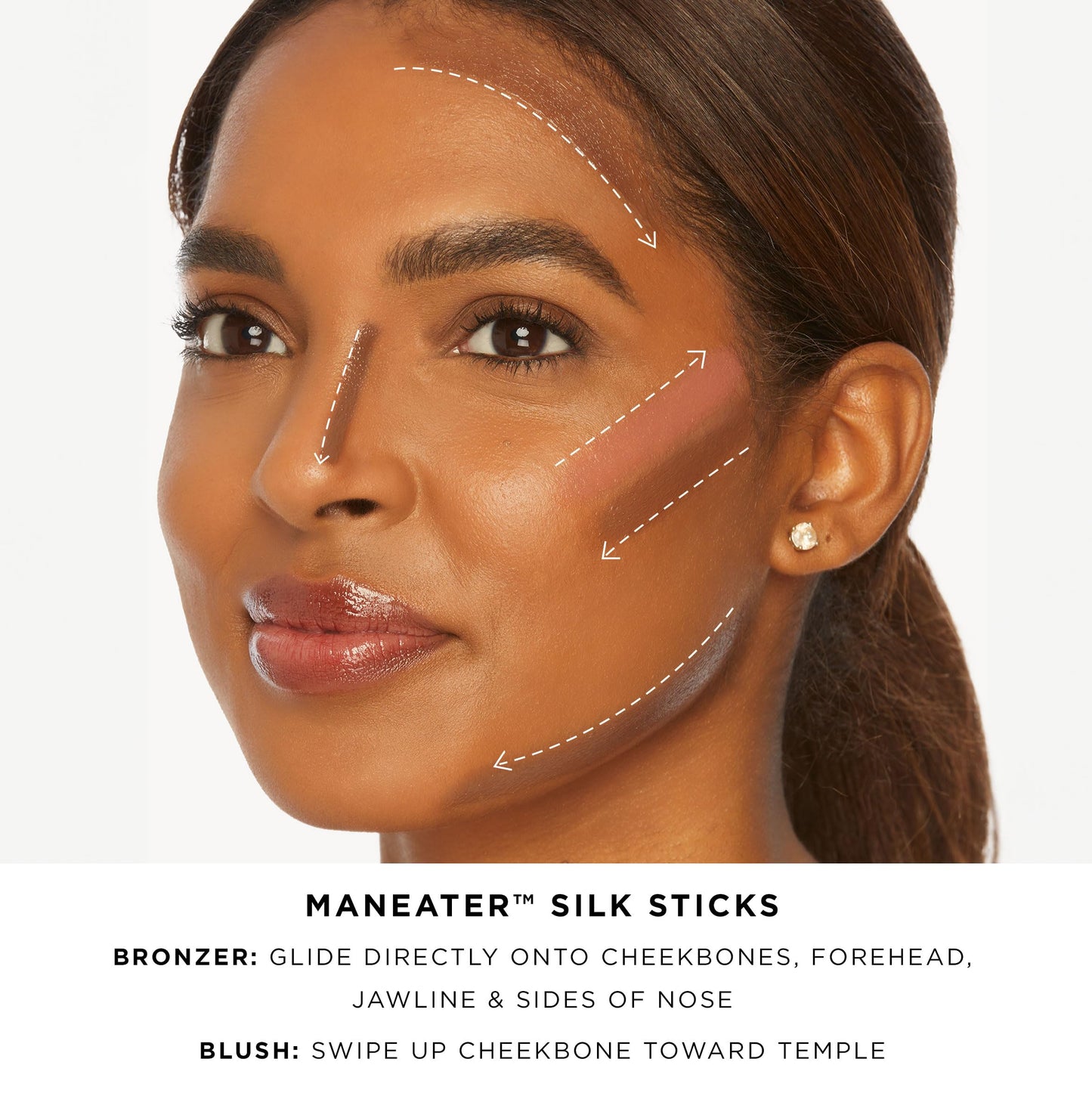 tarte maneater silk stick bronzer – Buildable Lightweight Cream Bronzer, Natural Matte Finish, Vegan & Cruelty-Free, full size, after dark