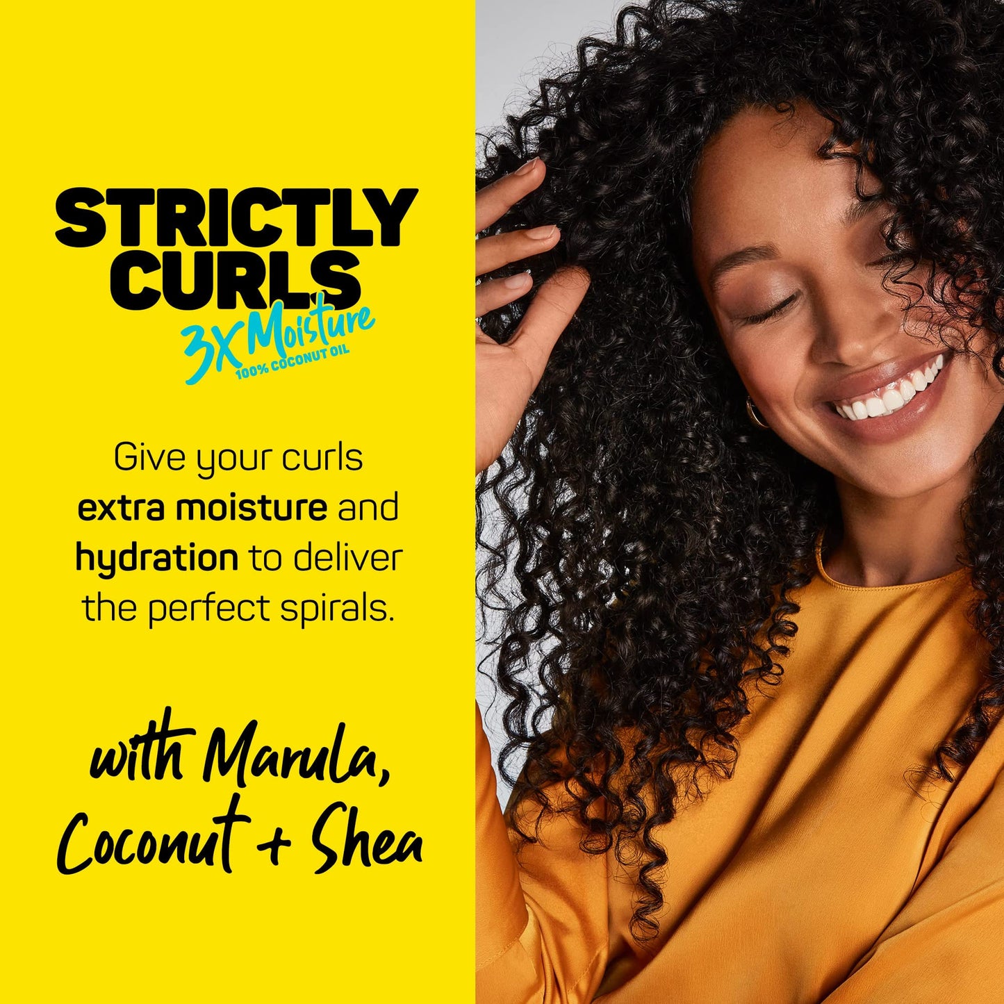 Marc Anthony Shampoo & Conditioner Set for Curly Hair, Strictly Curls - Deep Moisturizing & Hydrating Shampoo & Conditioner for Curl Definition, Added Shine - Hair Products Reduces Frizz