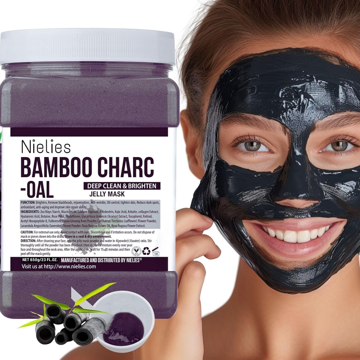 Jelly Face Mask - Charcoal Hydrating Hydrogel Mask for Facials | Professional Vajacial Treatment