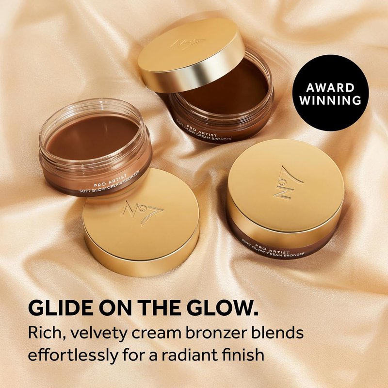 Soft Glow Cream Bronzer - Blendable Lightweight Formula for Natural Sun-Kissed Glow | Medium (1.26 Oz)