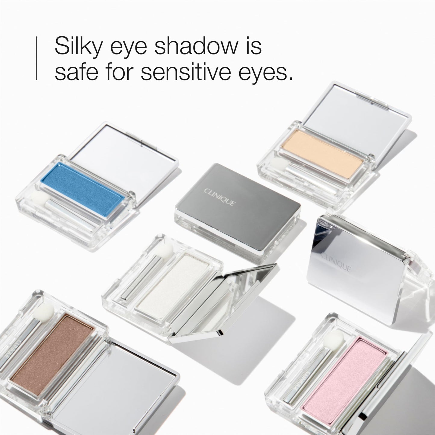 Clinique All About Shadow Single Eye Shadow Makeup | Safe For Sensitive Eyes, Sugar Cane, 0.06 Ounce