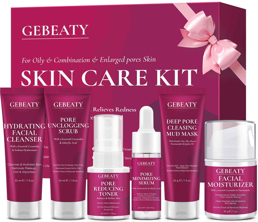 Skin Care Set,Women Girls Skin Care for Teens 10-12, Hydrate, Glow,Minimize Pore,Smooth,Travel Skincare,Birthday Teen Girl Gifts Trendy Stuff,Christmas Stocking Stuffers for Teens Teenage Tween Women