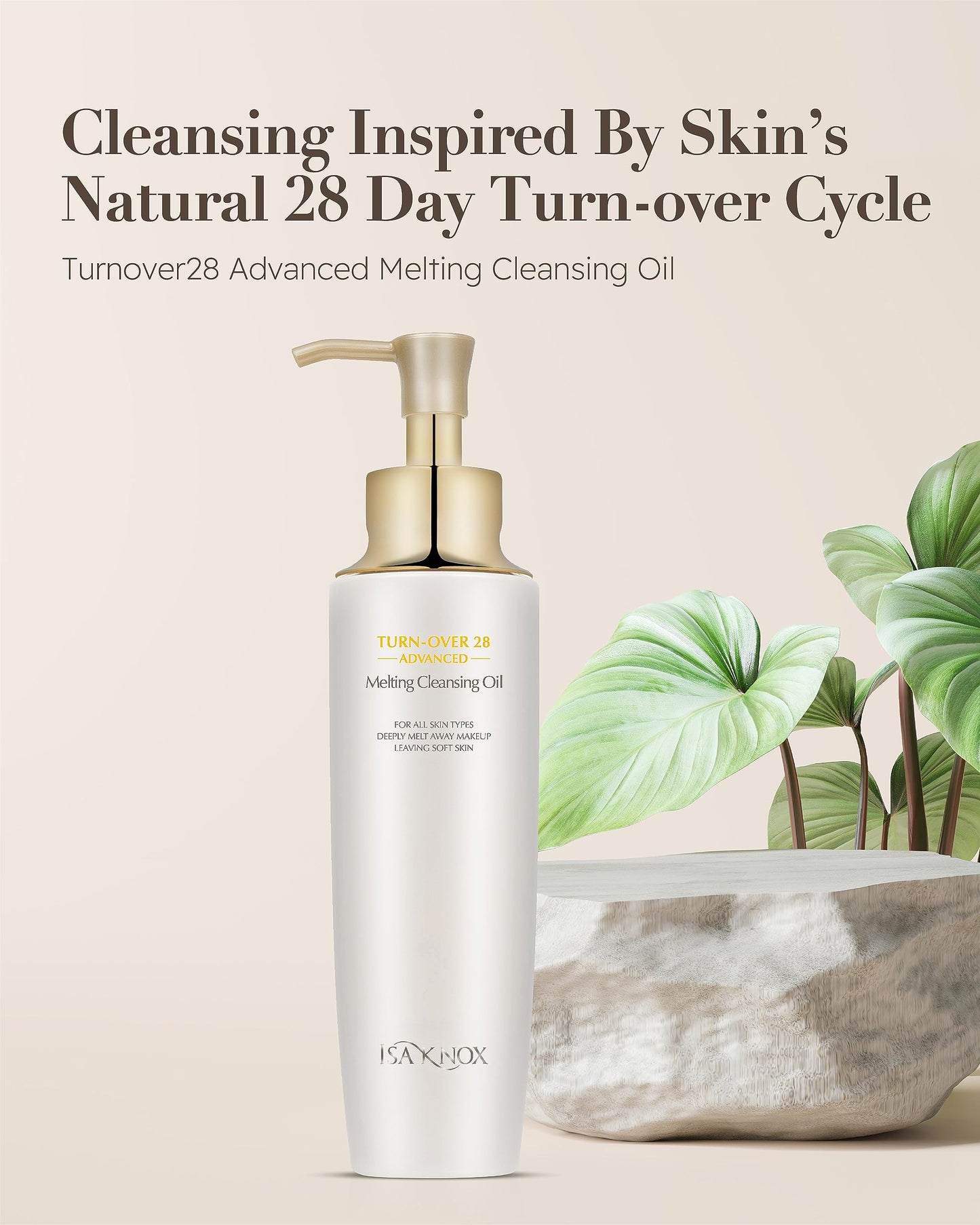 Isa Knox Turnover 28 Advanced (Cleansing Oil, 6.1fl oz) - Makeup Remover Cleansing Oil without Residue by LG Beauty. Gently Melt & Remove Impurities and Heavy Makeup.