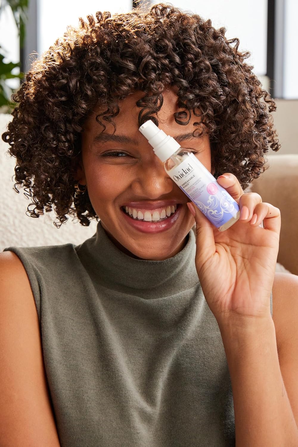 Ouidad Weightless Bonding Oil for Curly Hair - Hydrating Squalane & Vitamin C Formula | 2 fl oz, Sulfate-Free
