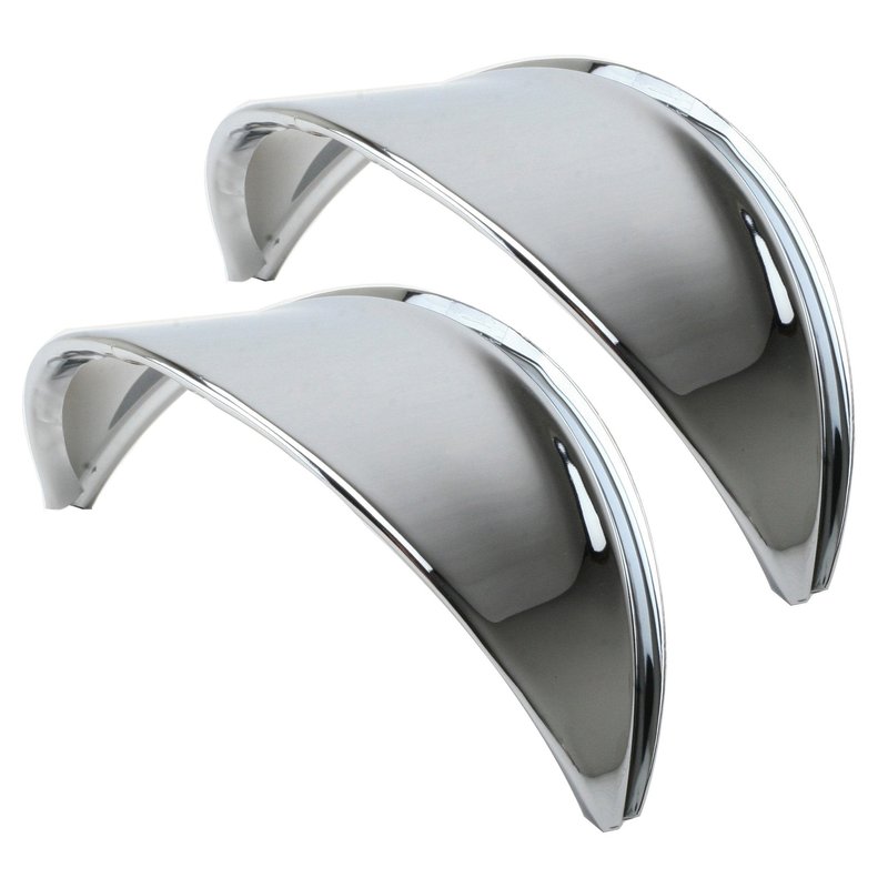 Headlight Eyebrow, Chrome Smooth, Sold As Pair, Fits VW Air Cooled Bug, Ghia, Type 3