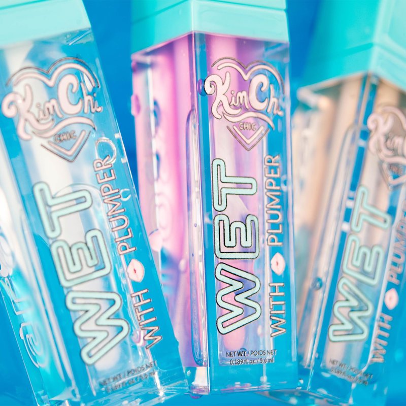 KimChiChic Beauty High Shine Wet Gloss Lip Plumping Lip Gloss, High Shine, Non-Sticky, Super Lightweight and Vegan Lip Gloss, Translucent Hot Pink, 03 Miami, 5.6ml