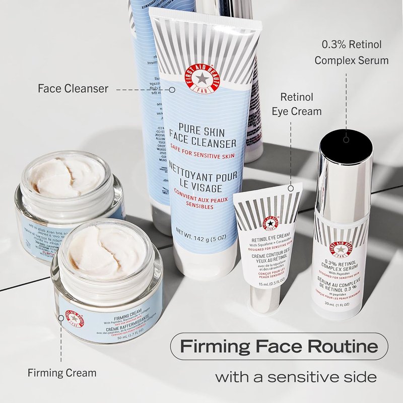 First Aid Beauty Retinol Eye Cream - Squalane & Ceramides, Anti-Aging Serum for Delicate Skin | Reduces Fine Lines & Wrinkles