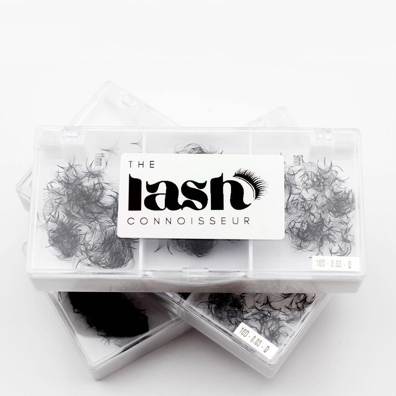 12D - D Curl 750 Fans Mixed Promade Fans Lash Extensions | TLC Lash Supplies 4D to 16D Premade Fans 7 mm to 16 mm Mixed Length Thin Base Premade Fans Eyelash Extensions (12D - D Curl, 9-10-11 mm)