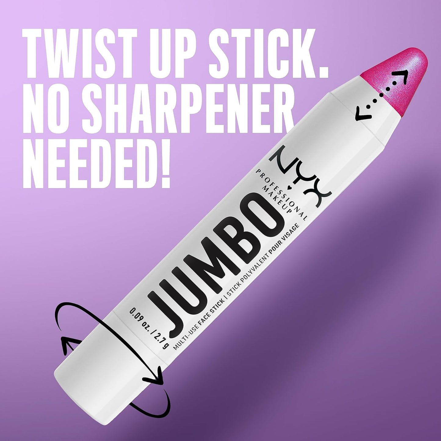 NYX PROFESSIONAL MAKEUP, Jumbo Multi-Use Face Highlighter Stick - Vanilla Ice Cream
