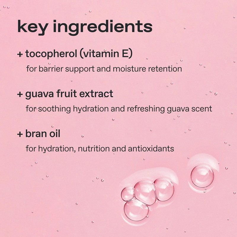Glow Guava Facial Cleanser - Oil-Gel Hybrid All-in-One Cleanser with Guava Extract & Botanical Oils | 6.4 fl oz