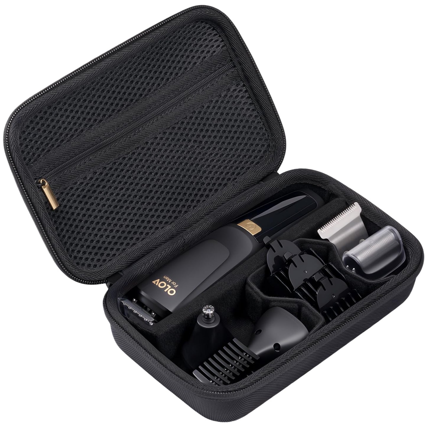 ProCase Hard EVA Travel Case for Electric Hair Clipper Trimmer, Protective Storage Organizer Bag for Beard/Body/Bikini Trimmer & Shaver -Black