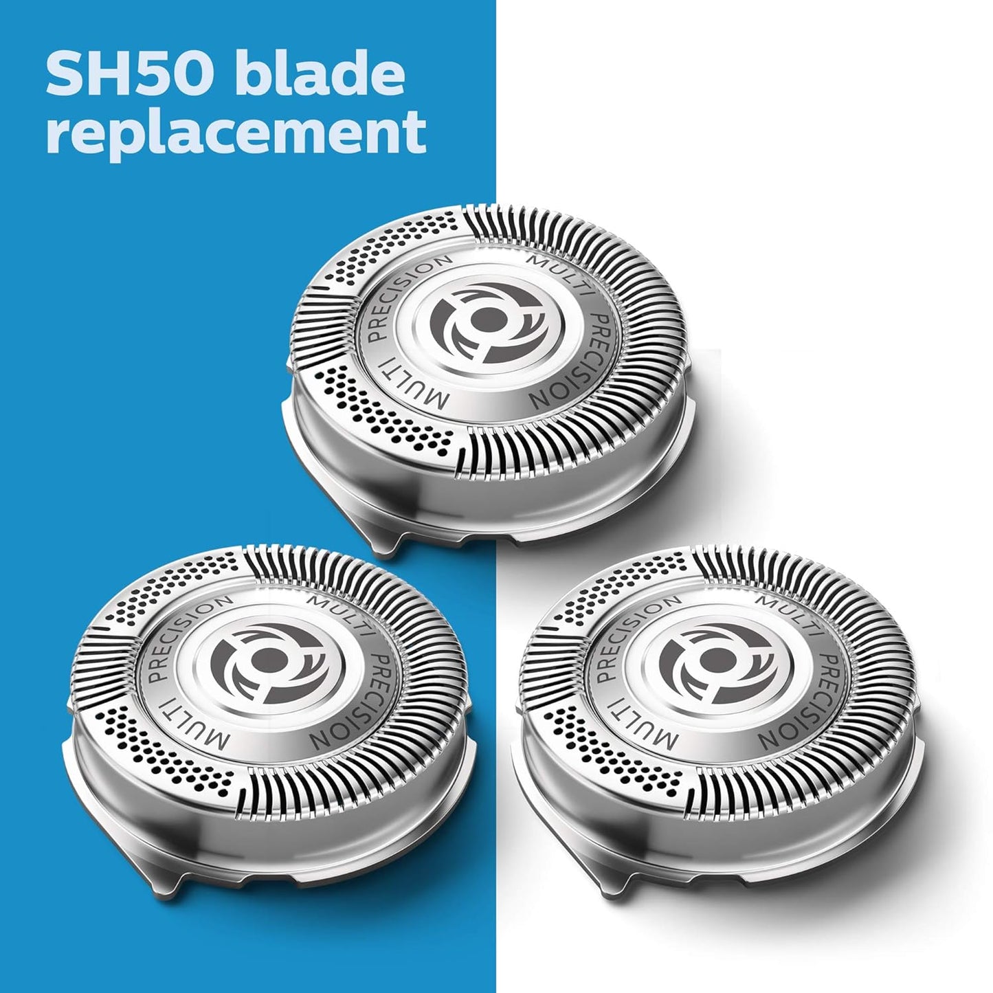 Philips Norelco Shaving Heads - Compatible Replacement for Series 5000 & 6000 | Self-Sharpening, 3-Pack