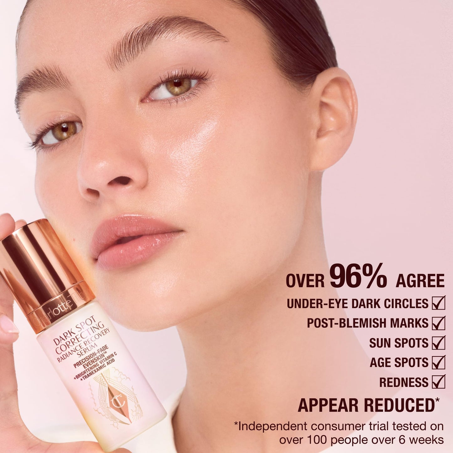 Charlotte Tilbury Radiance Recovery Dark Spot Serum - Tranexamic Acid & Vitamin C Serum for Brighter Looking Under Eyes, Redness, Uneven Skin Tone - Treatment to Reduce Appearance of Aging Skin (10ml)