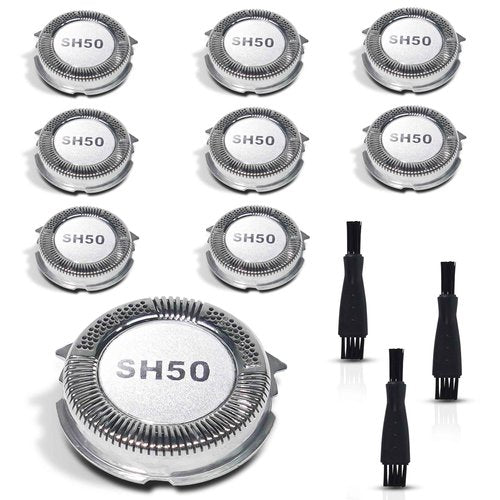 FAMELEC Upgrade Replacement Heads for Norelco 5000 Replacement Blades, New SH50 Shaving Heads Compatible with Norelco Replacement Heads Series 5000 (S5xxx), Double Blades for Electric Razor for Men