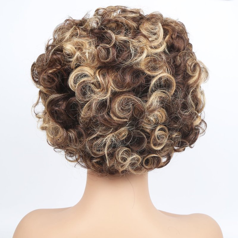 Unipearl Highlight Blonde Bob Wig Human Hair 13x4 Deep Wave Lace Front Wigs Human Hair 180% Density Short Bob Wig Pre-Plucked with Baby Hair Glueless Water Wave Curly Wigs for Black Women