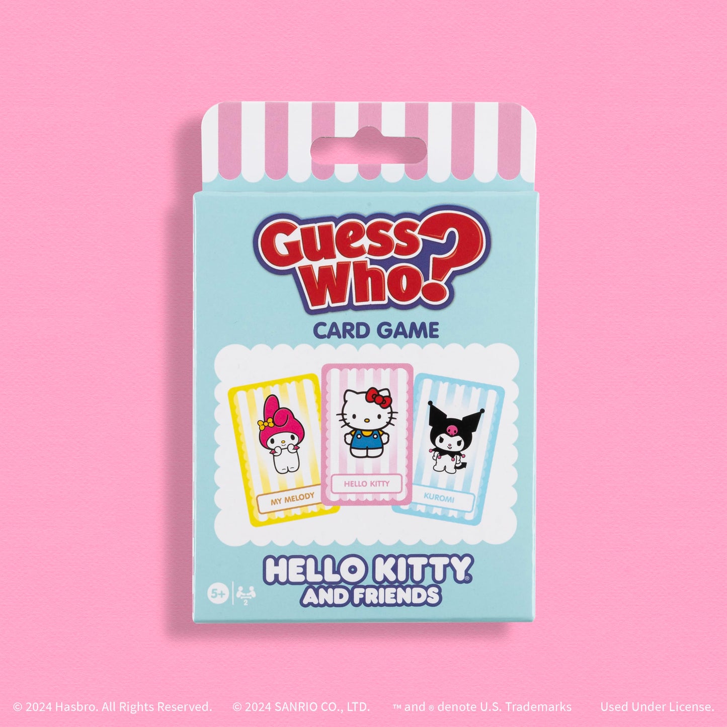 Guess WHO? Card Game: Hello Kitty and Friends, Featuring 20 Characters, My Melody, Kuromi, Badtz-Maru and More, Family Friendly Deduction Game, Officially Licensed Merchandise & Collectible
