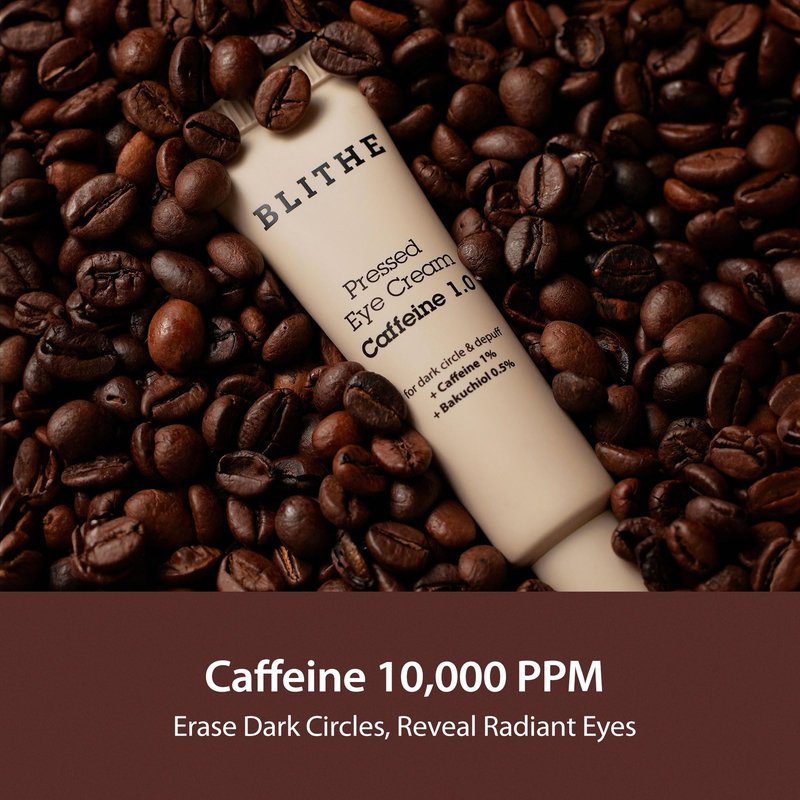 BLITHE Caffeine Eye Cream for Morning Puffiness & Dark Circles, Plant-Based Retinol, Bakuchiol, Niacinamide, Sodium Ascorbyl Phosphate 0.67 Fl Oz