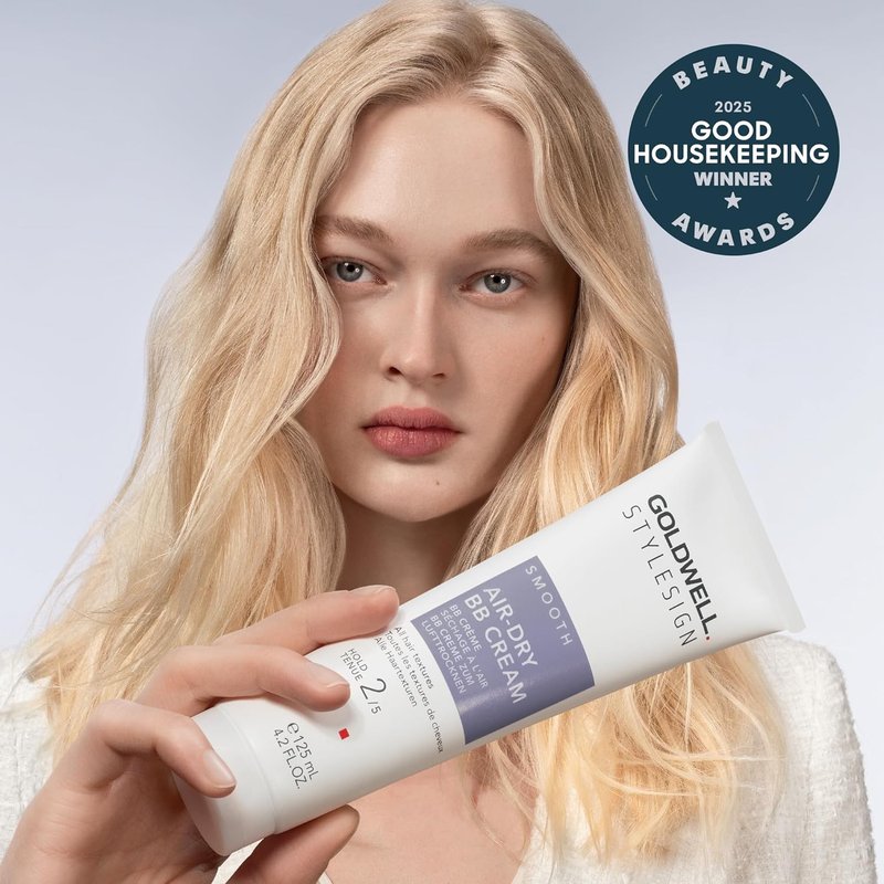 Goldwell Air-Dry BB Cream - Lightweight Styling Cream for Effortless Waves | 3.4 oz