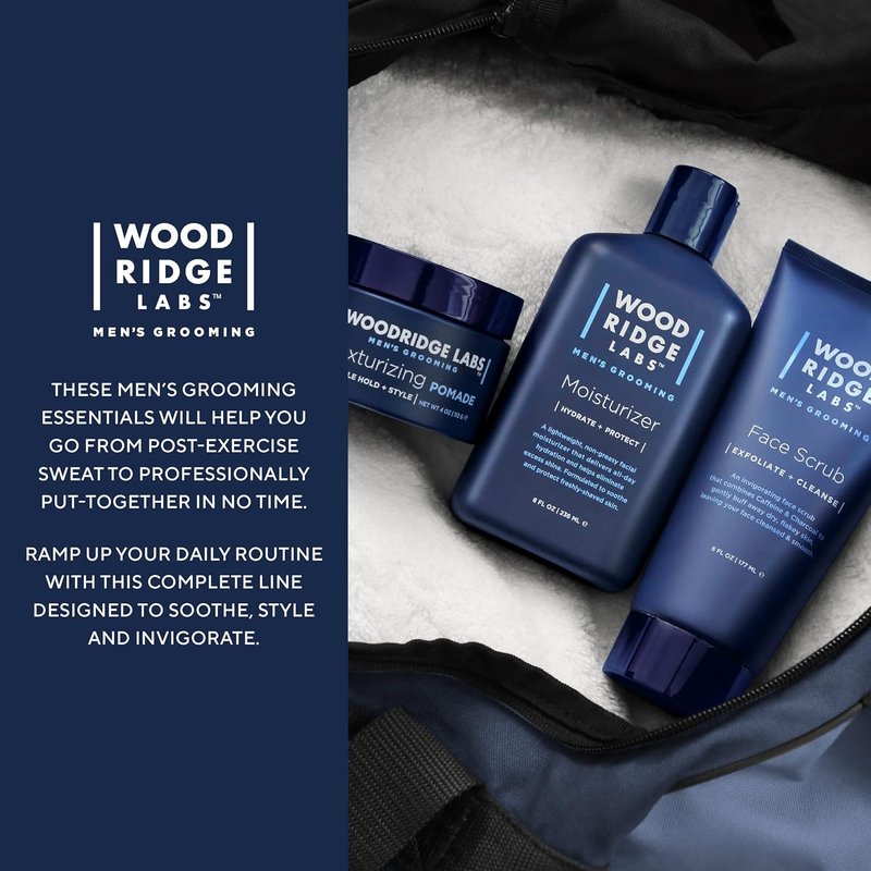 Men's Grooming Caffeine & Charcoal Daily Face Scrub - Exfoliate & Cleanse | Gentle for Sensitive Skin, Paraben-Free (6 oz)