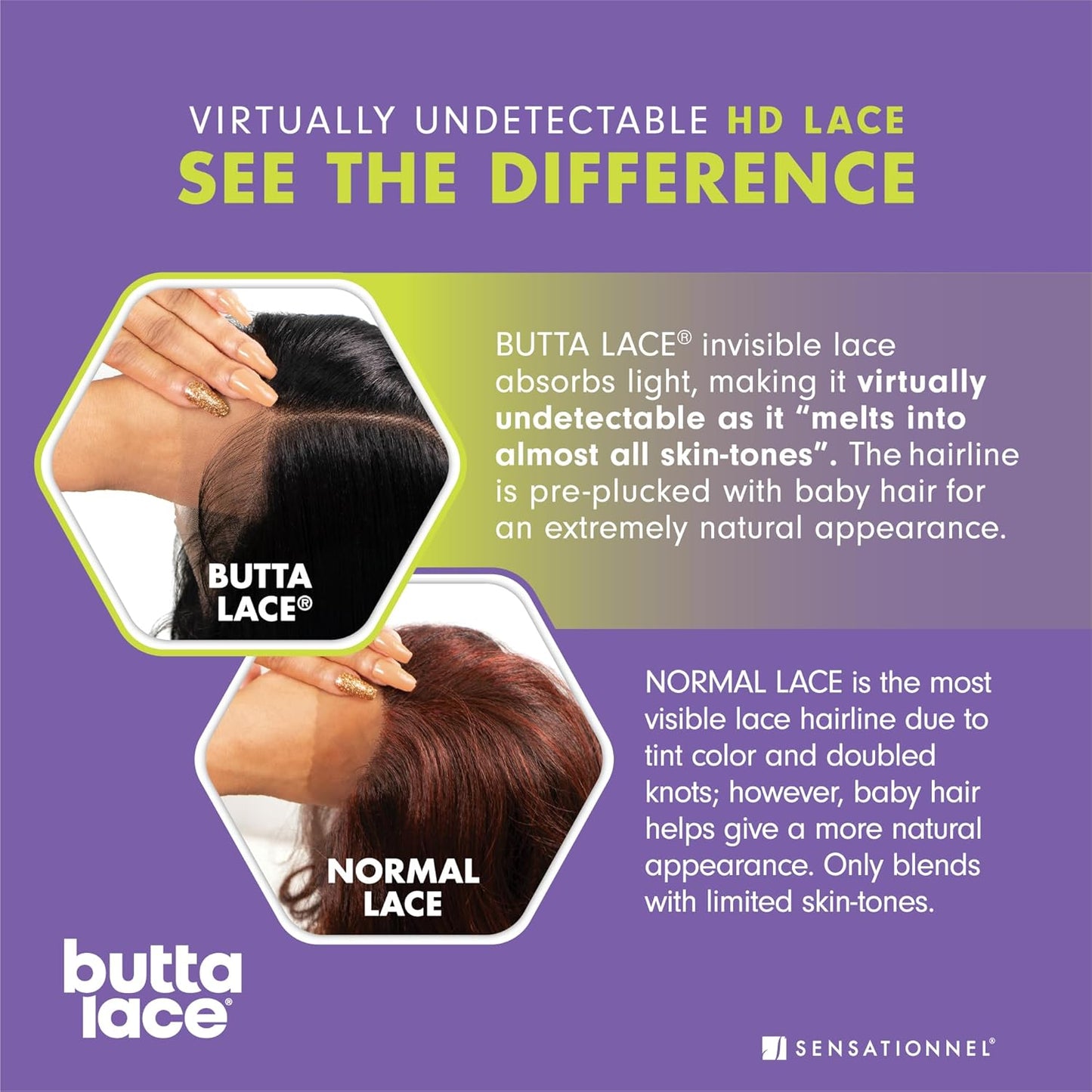 Sensationnel Butta Lace Wigs - Velvet Flow Extra Wide 5" Deep Part Synthetic Hair | Balayage Mocha