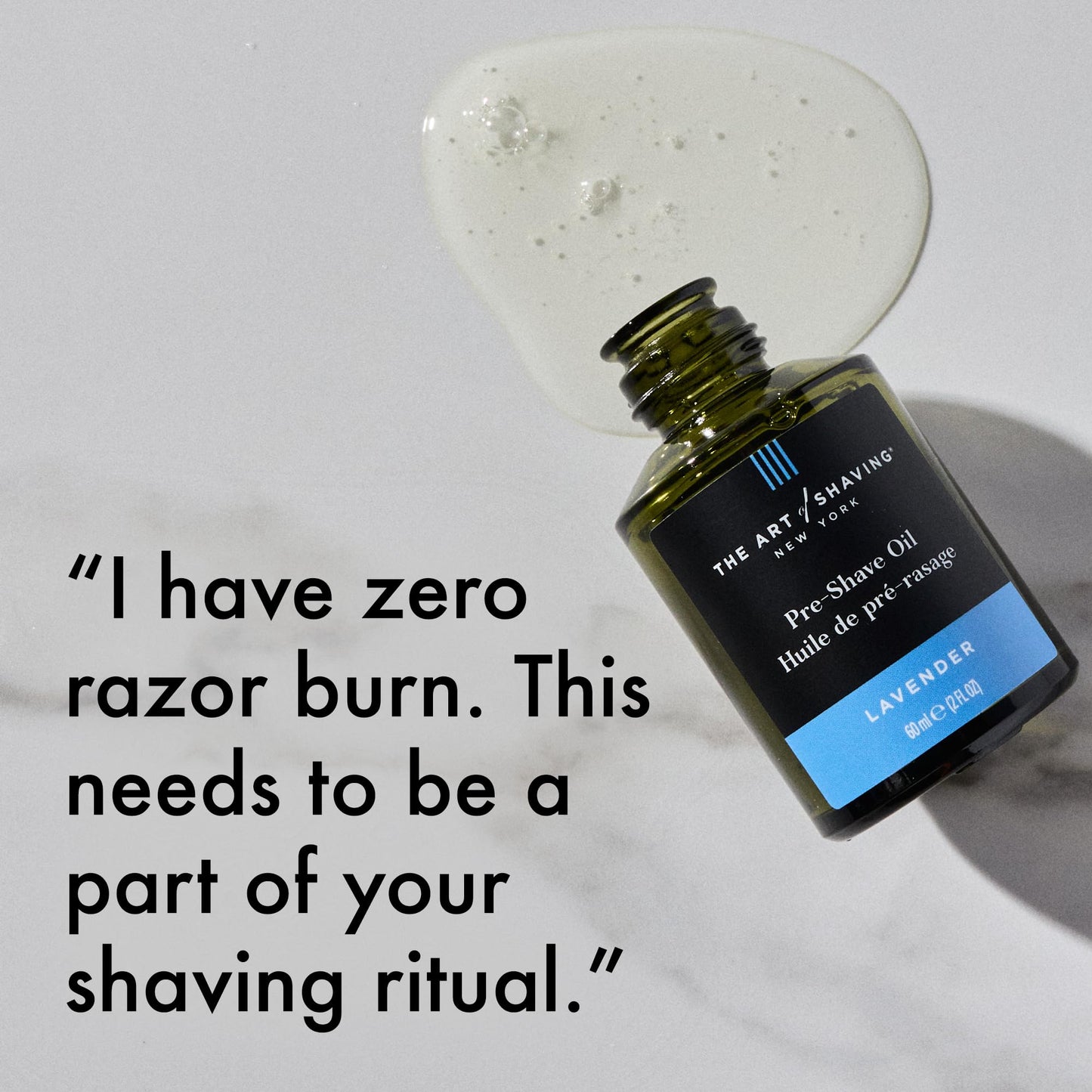 The Art of Shaving Pre Shave Beard Oil for Men, Protects Against Irritation and Razor Burn, Clinically Tested for Sensitive Skin, Lavender, 2 Oz