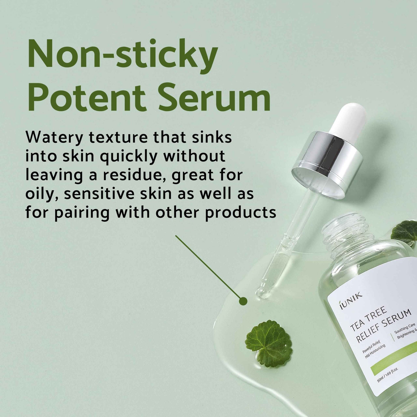 iUNIK Centella Edition Skincare Set (Cream 2.02 fl.oz. & Mini Serum 0.51 fl.oz.) - Centella Asiatica and Tea Tree Leaf Waters to Soothe, Calm, Moisturize, and Protect the Skin