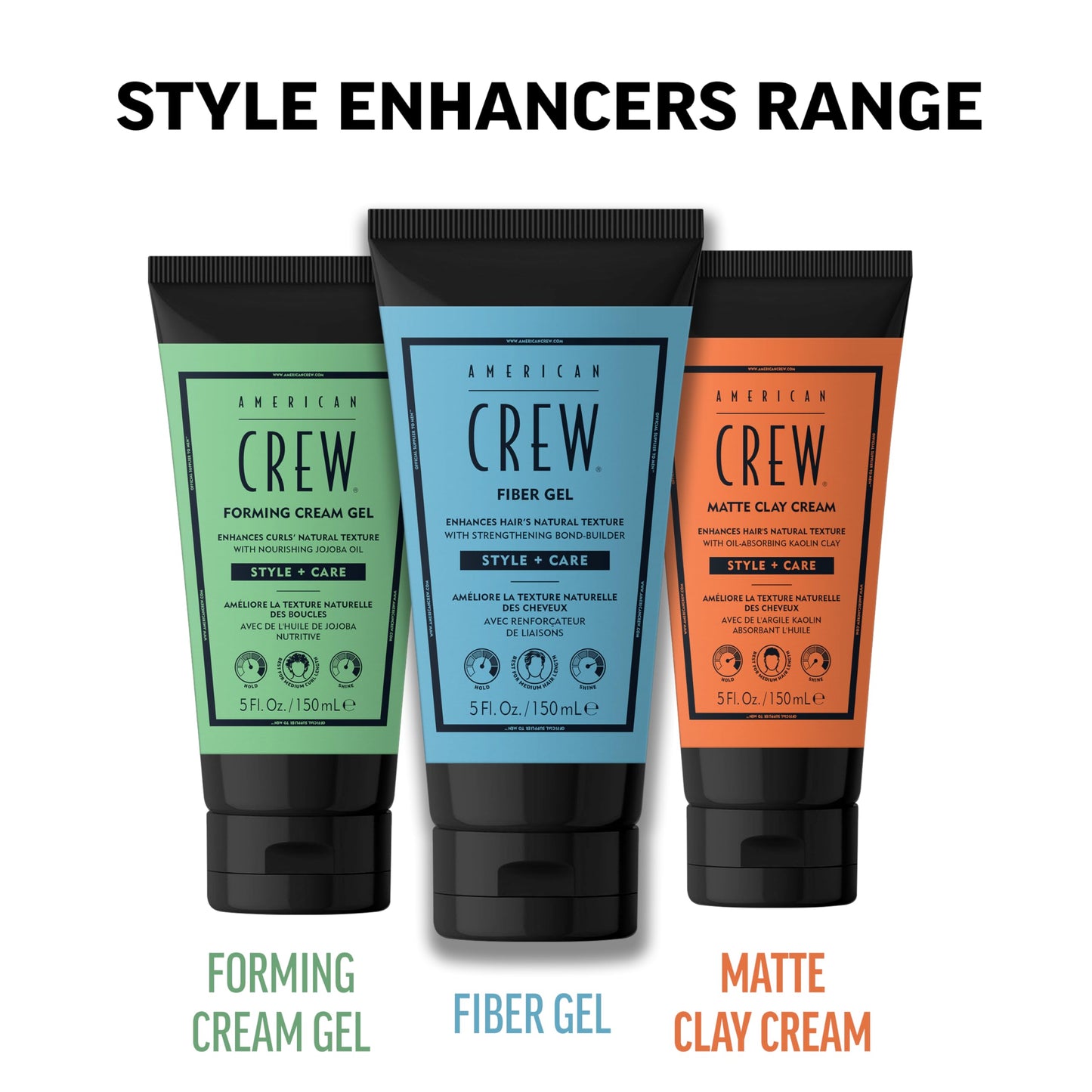 AMERICAN CREW Matte Clay Cream, Thickening & Defining Hair Clay with Kaolin Clay & Coconut Oil, Medium Hold Matte Finish for Fine & Straight Hair, 5 Fl Oz